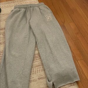 Victoria's Secret Gray Wide Leg Sweatpants